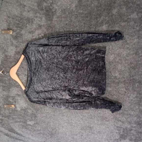 We The Free Milan Crushed Velvet Sweatshirt Burnout Fairy Womens Xs Loose - Picture 3 of 10